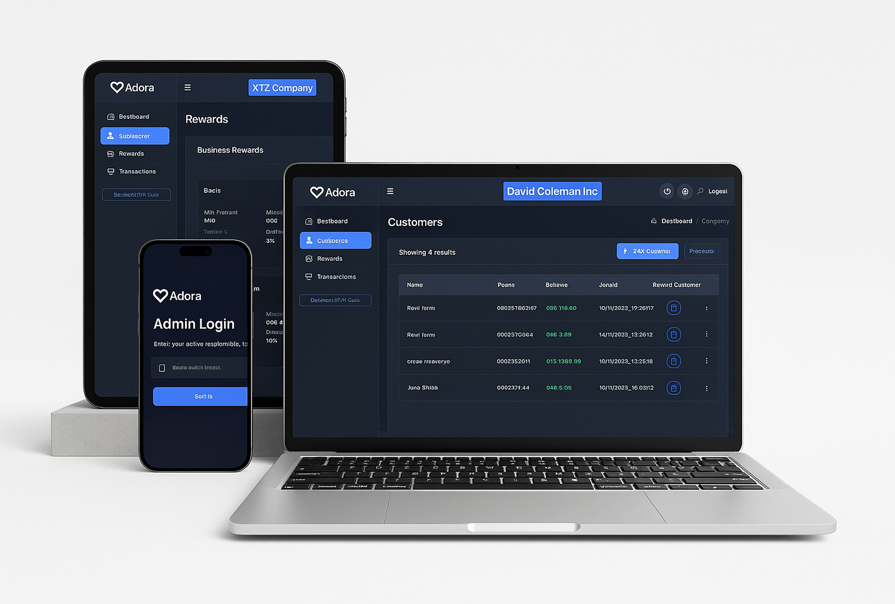 Adora Dashboard